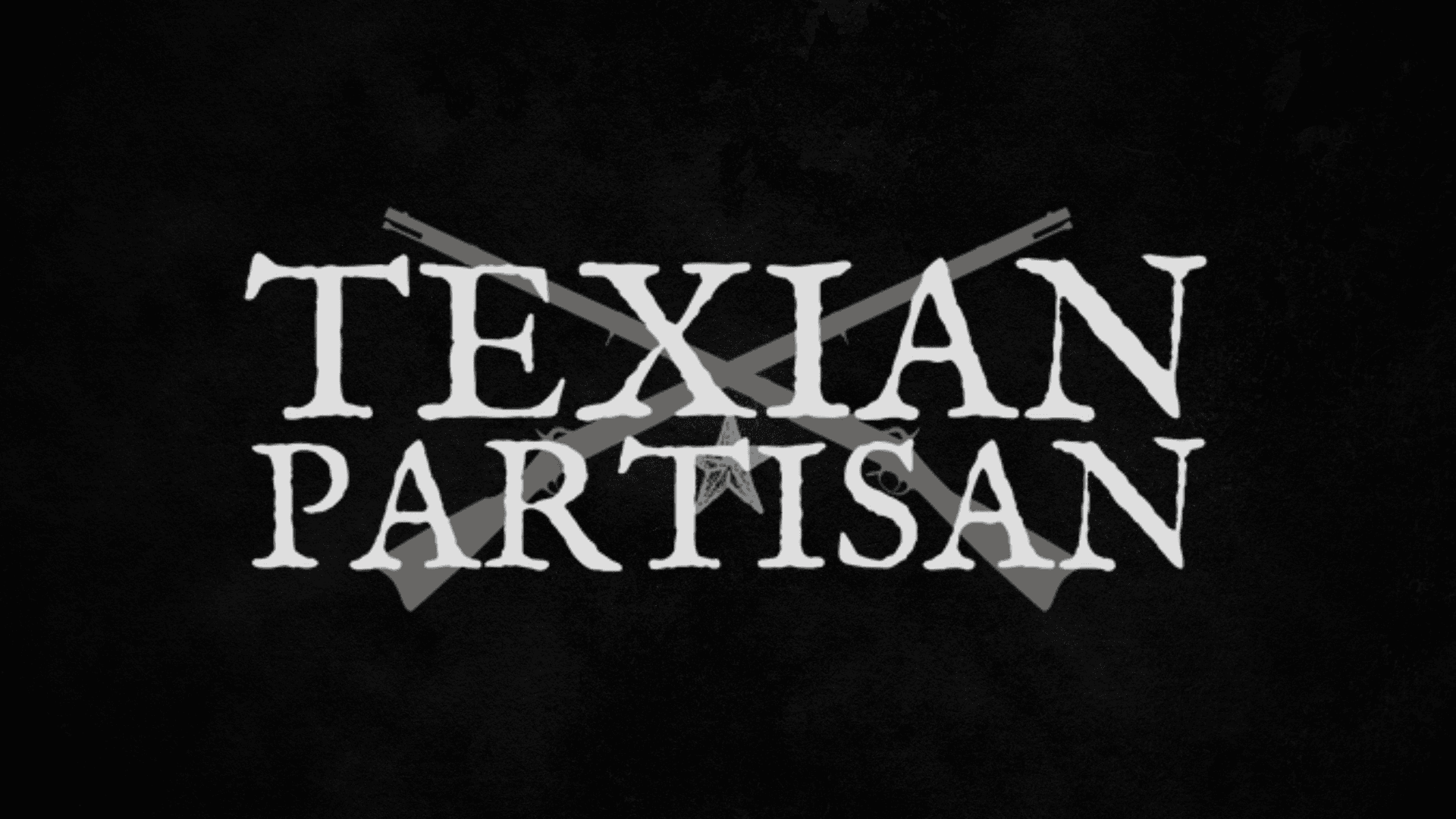 The Texian Partisan masthead — the title set across crossed muskets and the Lone Star.
